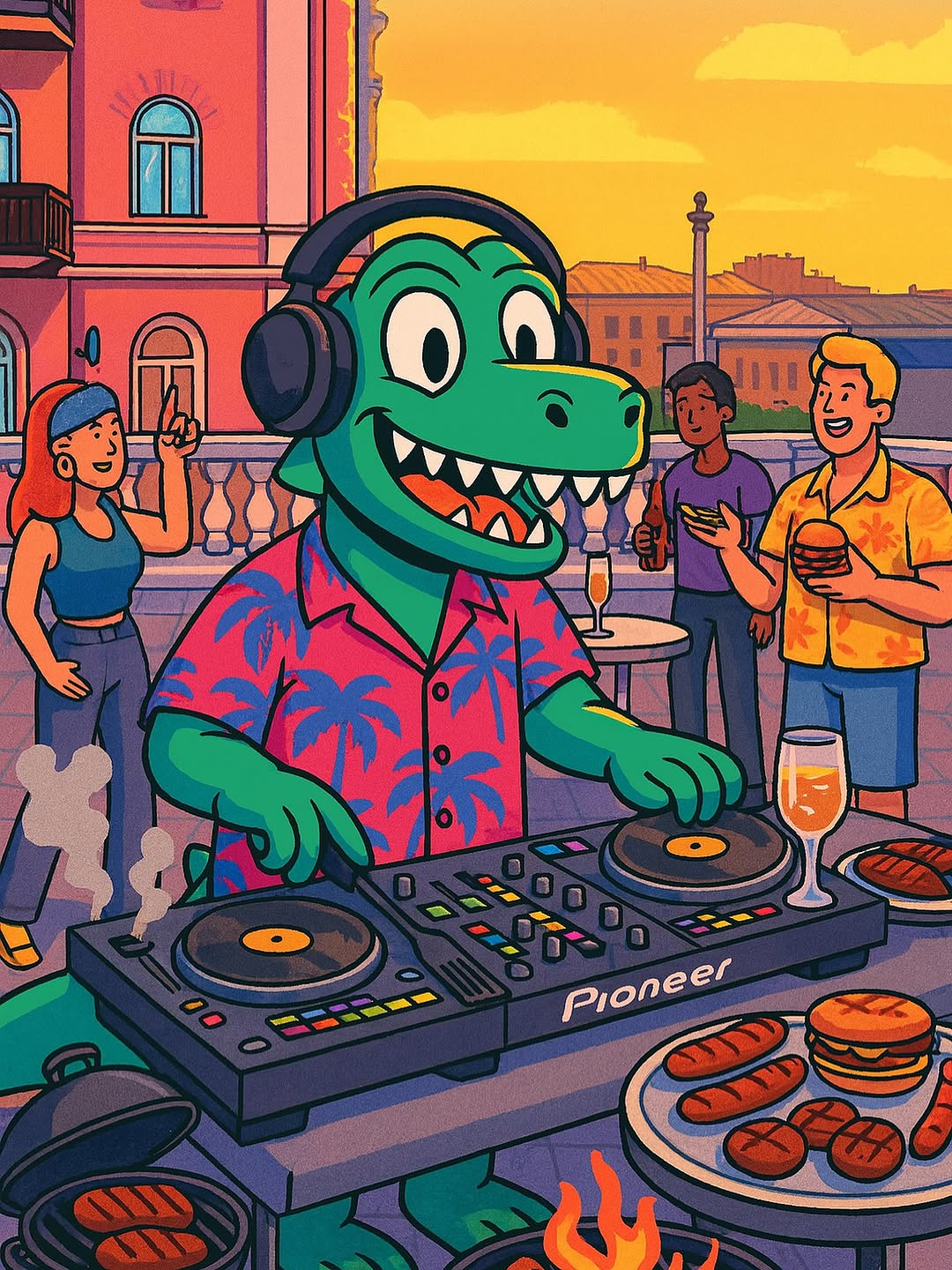 Dino Grills Party