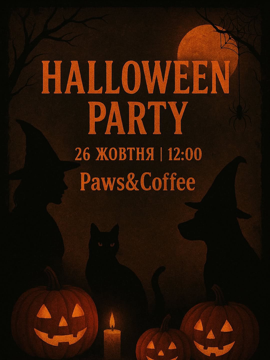Хелловін у Paws & Coffee